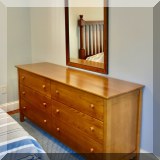 F35. Vermont Tubbs double dresser. 31”h x 66”w x 19”d 